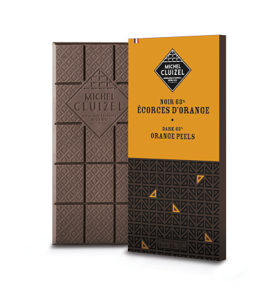 Chocolate de MICHEL CLUIZEL PIEL DE NARANJA 63%
