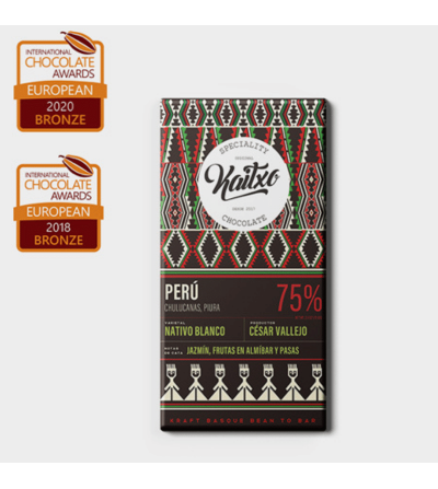 Chocolate de PERÚ. CHULUCANA, PIURA 75%